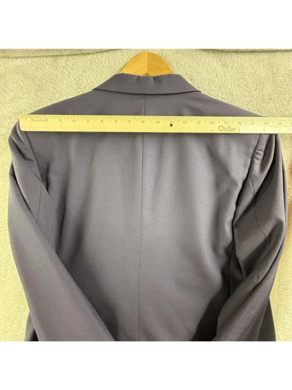 Vintage Burberrys Blazer Mens 40R Blue Wool Double Breasted Sport Coat Levy's